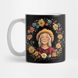 Wholesome Grandma Art – Cozy Nostalgic Family Illustration Mug